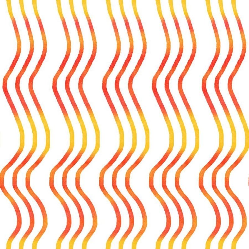 Papel de Parede Adesivo Ondas Laranja Neon N06273 - Papel na Parede