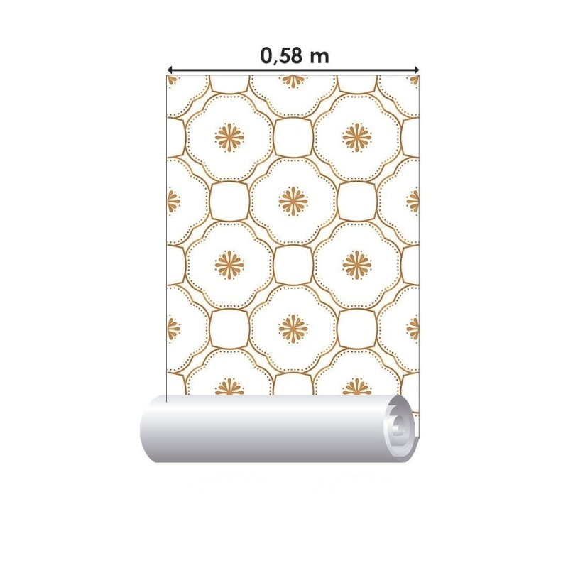 Papel de Parede Adesivo Ornamental Luxury N013139 - Papel na Parede