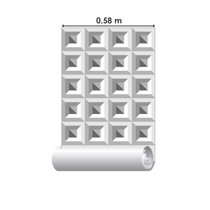Papel de Parede Adesivo Padrão de nichos N08224 - Papel na Parede
