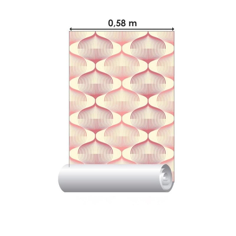 Papel de Parede Adesivo Padrão Geométrico 3D N06057 - Papel na Parede