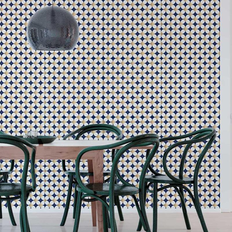 Papel de Parede Adesivo Padrão Geométrico Abstrato N05118 - Papel na Parede