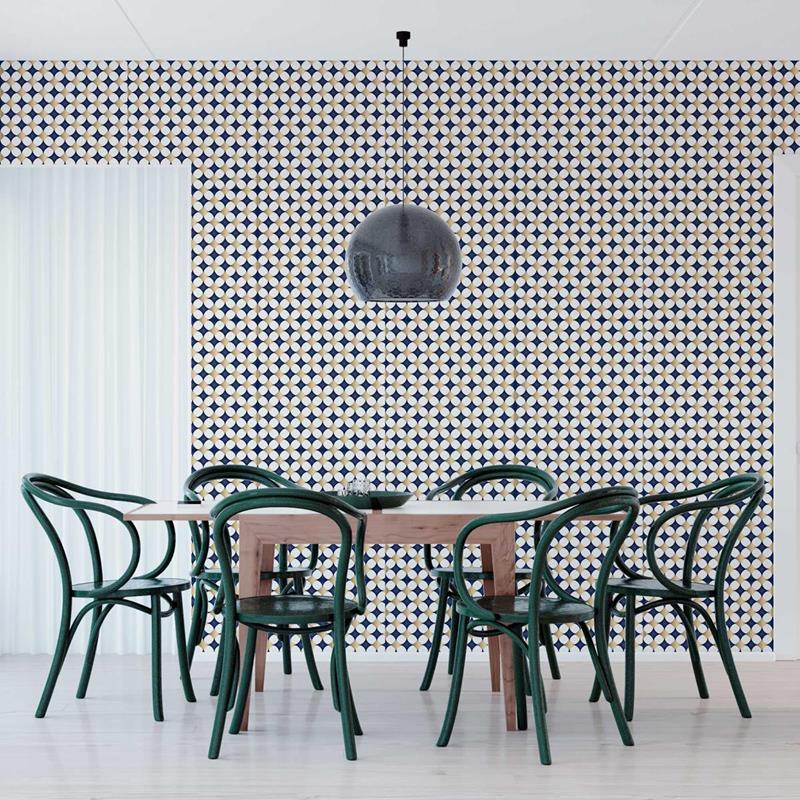 Papel de Parede Adesivo Padrão Geométrico Abstrato N05118 - Papel na Parede