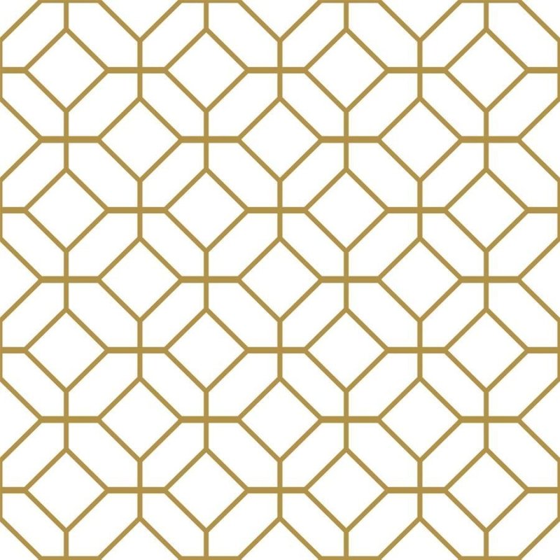 Papel de Parede Adesivo Padrão Geométrico e Branco N06119 - Papel na Parede