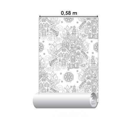Papel de Parede Adesivo Para Colorir 391314499 - Papel na Parede