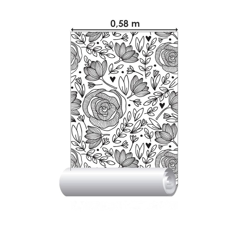 Papel de Parede Adesivo para colorir N04041 - Papel na Parede