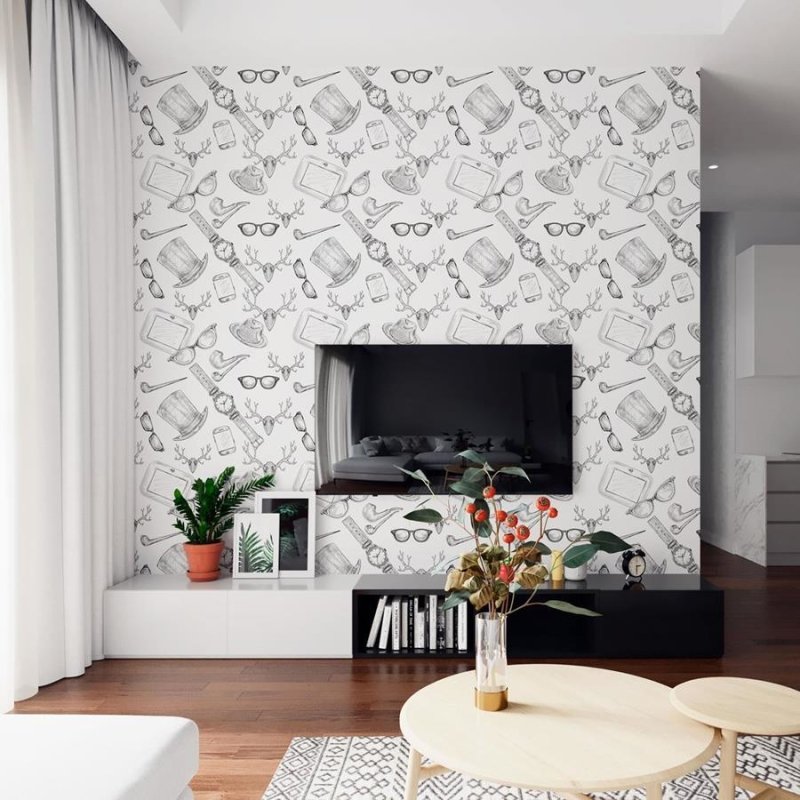Papel de Parede Adesivo Para Colorir N06224 - Papel na Parede