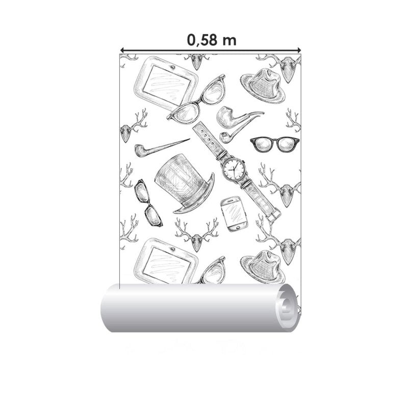 Papel de Parede Adesivo Para Colorir N06224 - Papel na Parede