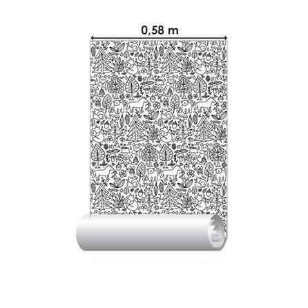 Papel de Parede Adesivo Para Colorir Natureza 350706731 - Papel na Parede