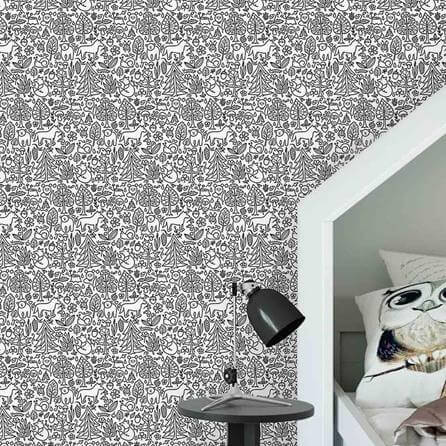 Papel de Parede Adesivo Para Colorir Natureza 350706731 - Papel na Parede