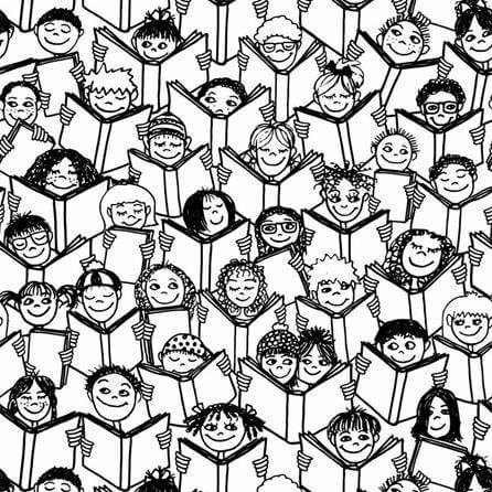 Papel de Parede Adesivo Para Colorir Rostos 331241876 - Papel na Parede