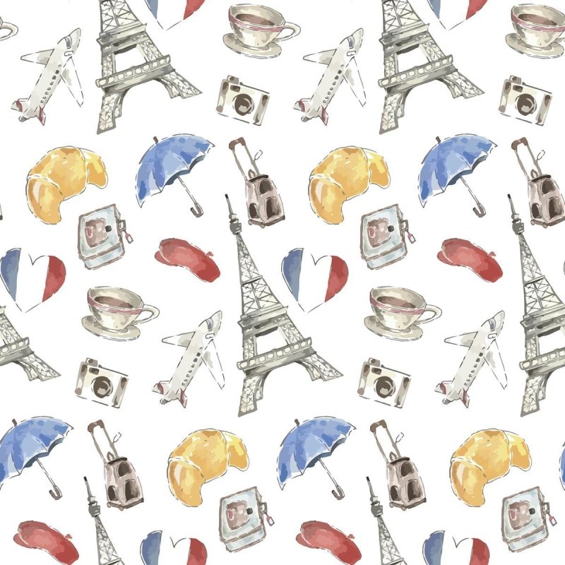 Papel de Parede Adesivo Paris Desenho N04234 - Papel na Parede