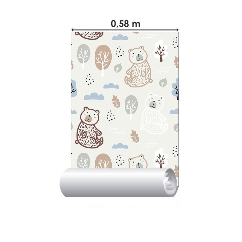 Papel de Parede Adesivo Pastel Infantil N09070 - Papel na Parede