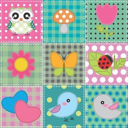 Papel de Parede Adesivo Patchwork 107616884 - Papel na Parede