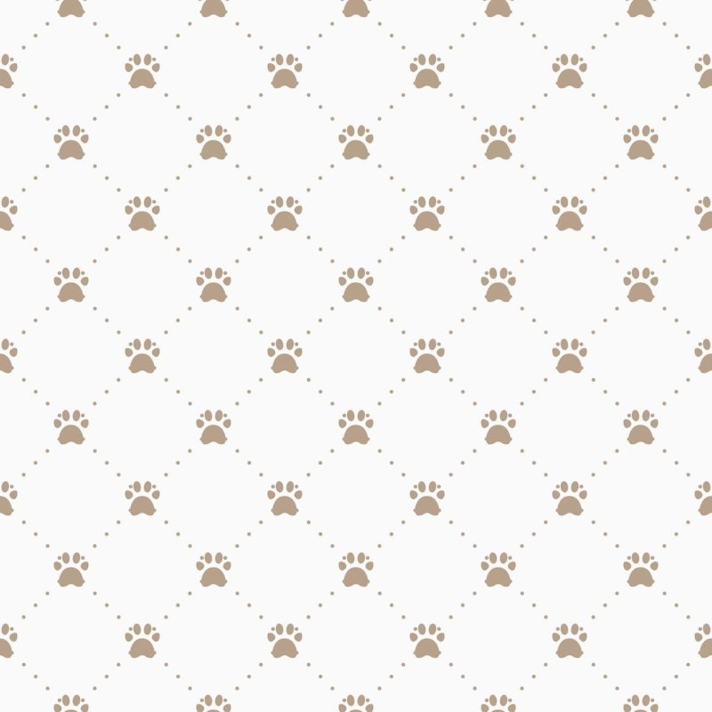 Papel de Parede Adesivo Patinhas Minimalistas Marrom N06174 - Papel na Parede