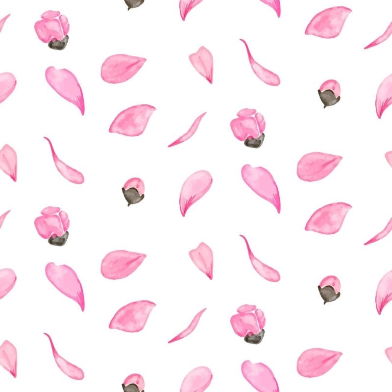 Papel de Parede Adesivo Pétalas Botões de Flores Rosa N06016 - Papel na Parede