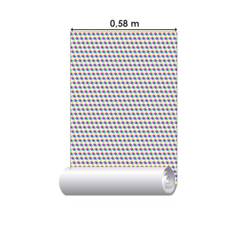 Papel de Parede Adesivo Poá Azul N04015 - Papel na Parede