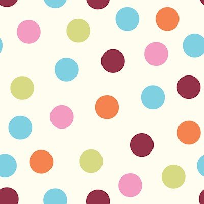 Papel de Parede Adesivo Poá Colorido 1267 - Papel na Parede