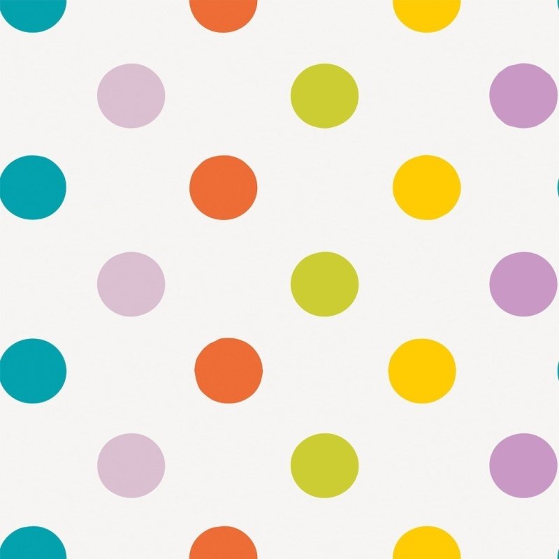 Papel de Parede Adesivo Poá Colorido N018105 - Papel na Parede