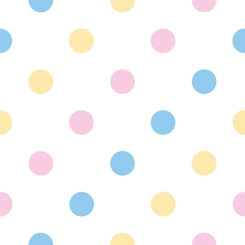Papel de Parede Adesivo Poá Colorido N019076 - Papel na Parede