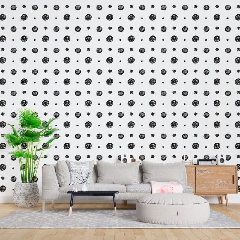 Papel de Parede Adesivo Poá Moderno N015104 - Papel na Parede