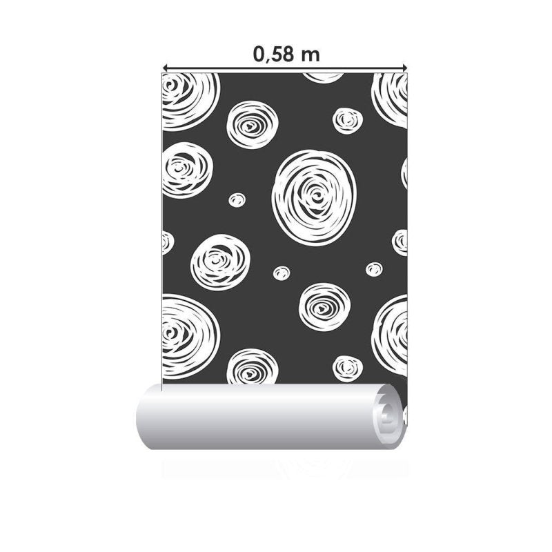 Papel de Parede Adesivo Poá Moderno N015105 - Papel na Parede
