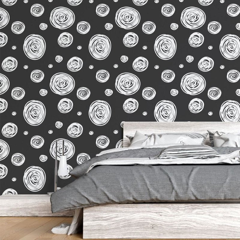 Papel de Parede Adesivo Poá Moderno N015105 - Papel na Parede