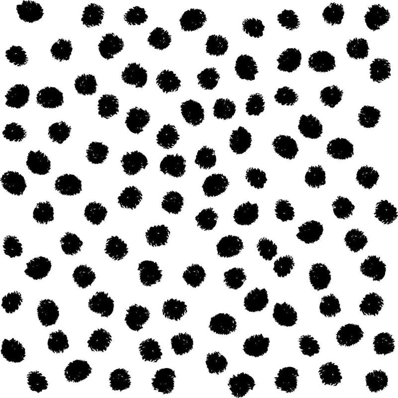 Papel de Parede Adesivo Poá Preto e Branco N010168 - Papel na Parede