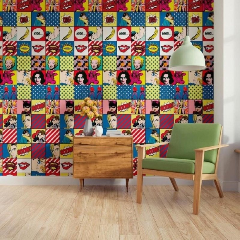 Papel de Parede Adesivo Pop Art N011026 - Papel na Parede