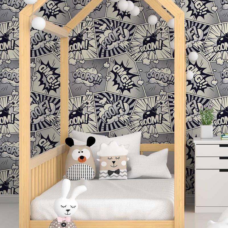Papel de Parede Adesivo Pop Art Quadrinhos N05012 - Papel na Parede