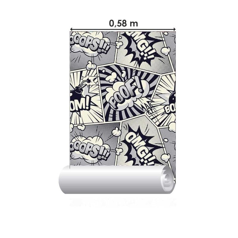 Papel de Parede Adesivo Pop Art Quadrinhos N05012 - Papel na Parede