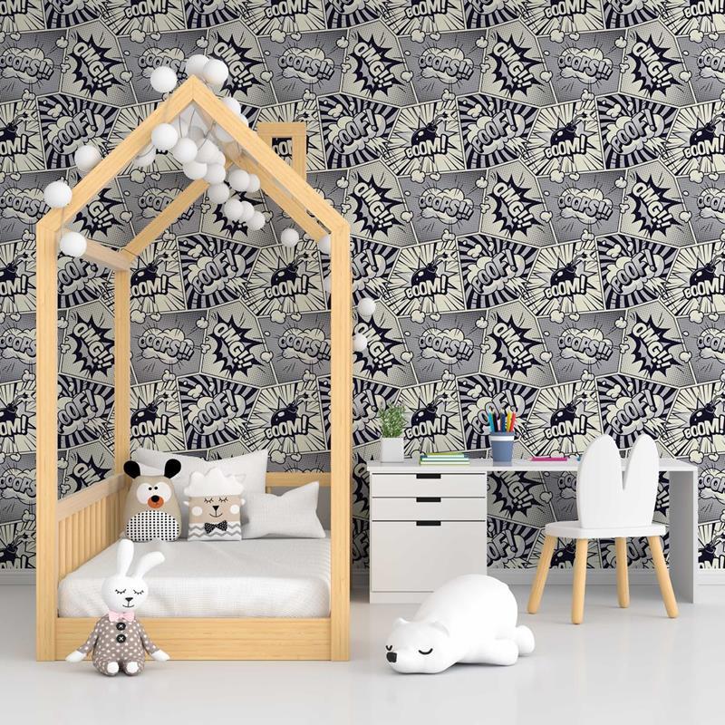Papel de Parede Adesivo Pop Art Quadrinhos N05012 - Papel na Parede