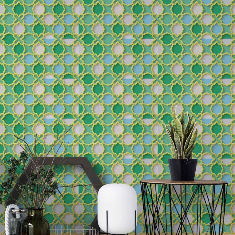 Papel de Parede Adesivo Retro N20505 - Papel na Parede