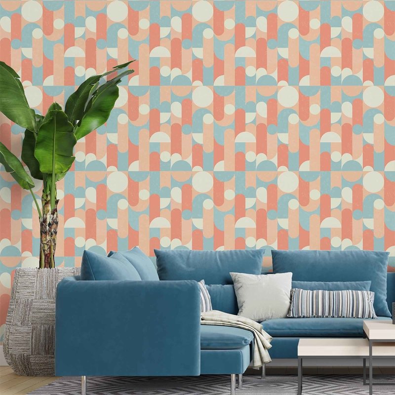 Papel de Parede Adesivo Retro N79 - Papel na Parede