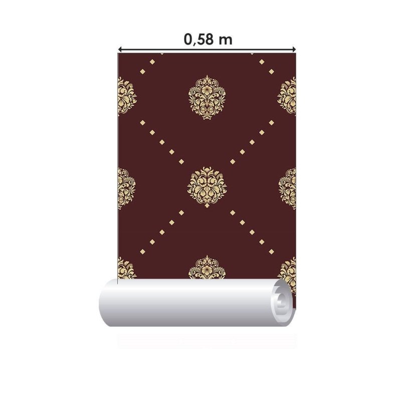 Papel de Parede Adesivo Royal Baroque Arabescos N013186 - Papel na Parede