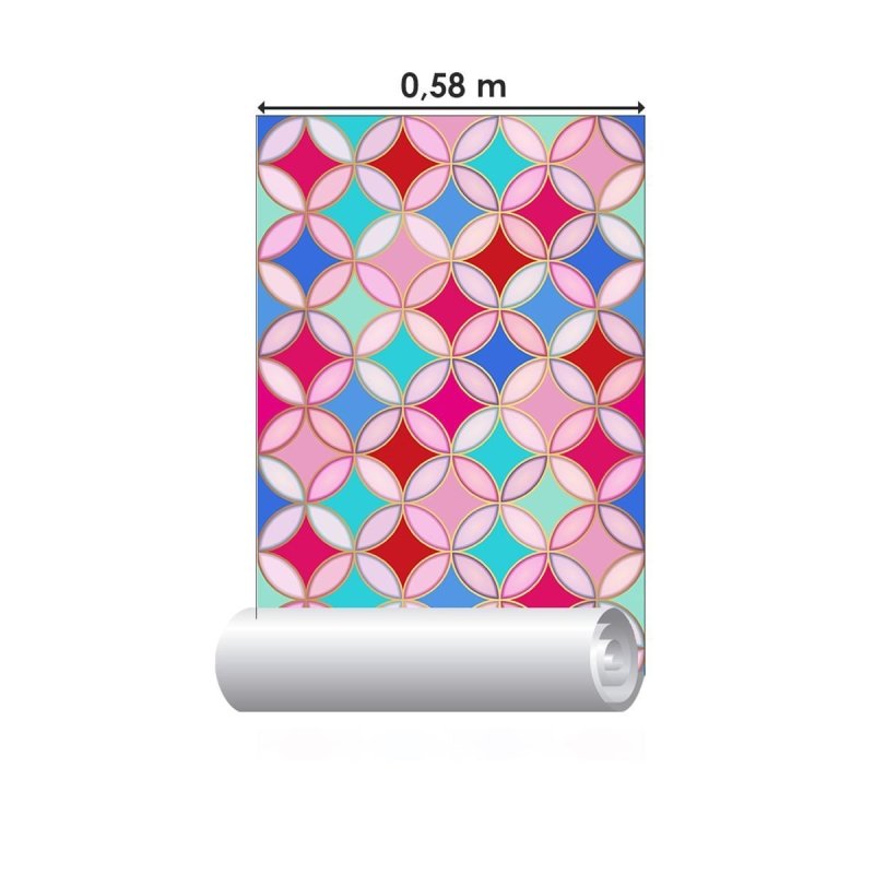 Papel de Parede Adesivo Sakura Rosa e Branco N04197 - Papel na Parede