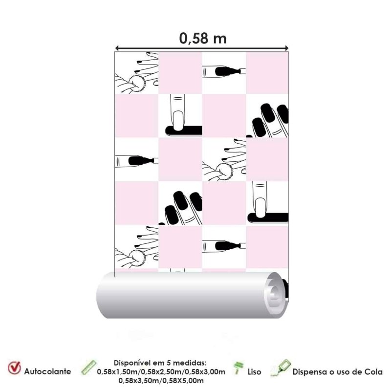 Papel de Parede Adesivo Salão Beleza 1402888 - Papel na Parede