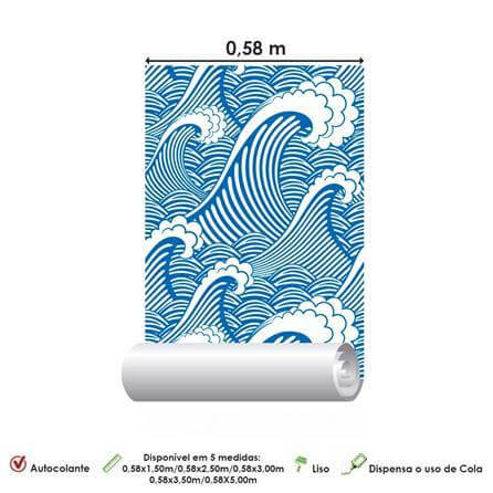 Papel de Parede Adesivo Surf 70950994 - Papel na Parede