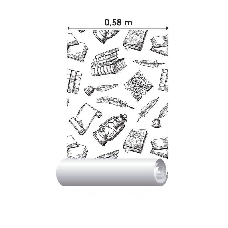 Papel de Parede Adesivo Teatro Literatura N012055 - Papel na Parede