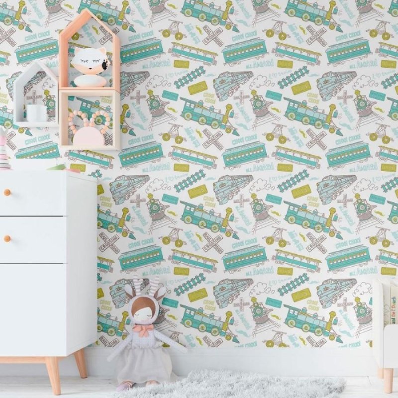 Papel de Parede Adesivo Trens N011027 - Papel na Parede