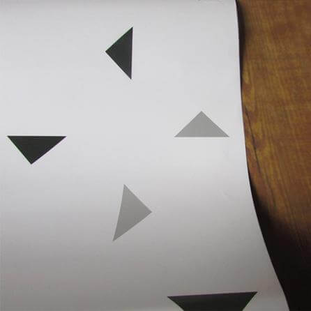 Papel de Parede Adesivo Triângulos Cinza 68314 - Papel na Parede