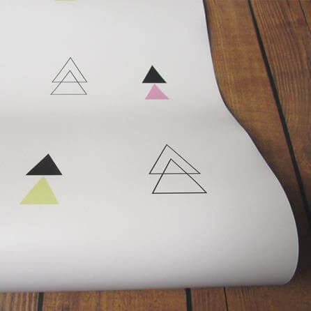 Papel de Parede Adesivo Triângulos Coloridos 69523 - Papel na Parede