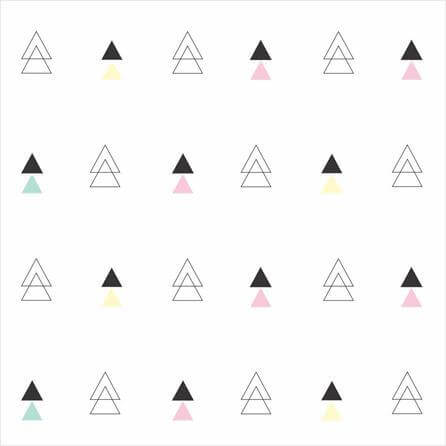 Papel de Parede Adesivo Triângulos Coloridos 69523 - Papel na Parede