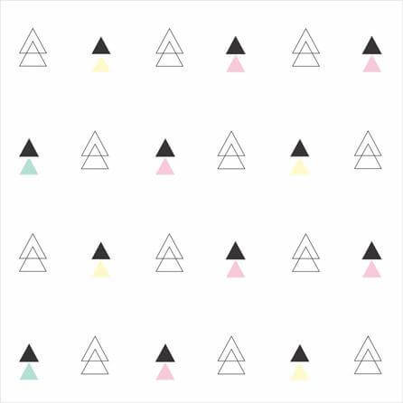 Papel de Parede Adesivo Triângulos Coloridos 69523 - Papel na Parede