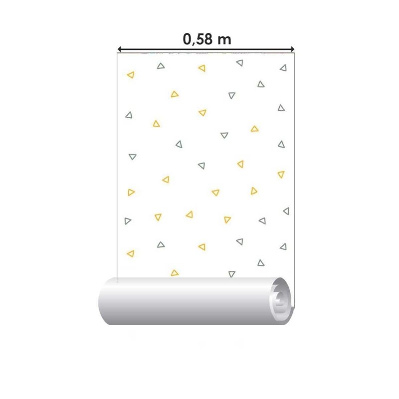 Papel de Parede Adesivo Triângulos Minimalistas N05038 - Papel na Parede