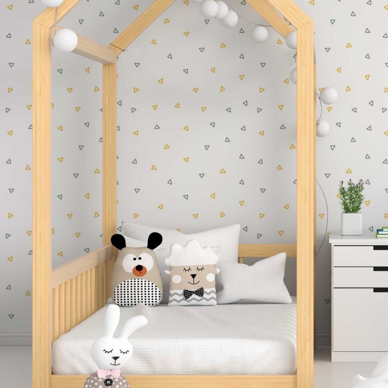 Papel de Parede Adesivo Triângulos Minimalistas N05038 - Papel na Parede