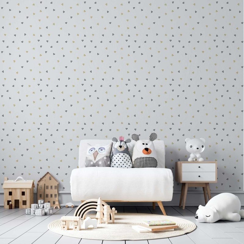 Papel de Parede Adesivo Triângulos Minimalistas N05041 - Papel na Parede