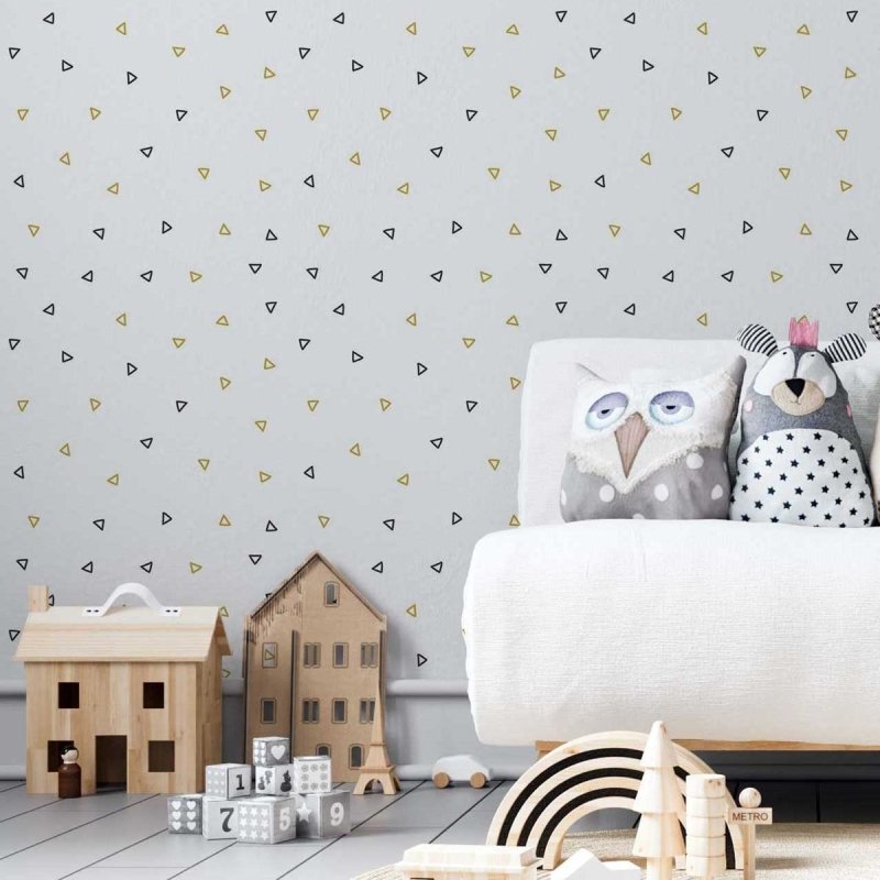 Papel de Parede Adesivo Triângulos Minimalistas N05041 - Papel na Parede