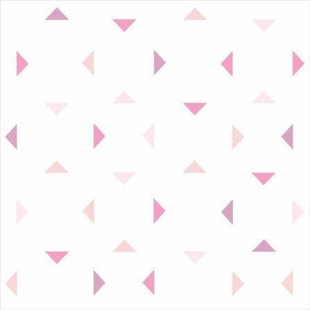 Papel de Parede Adesivo Triângulos Rosa 54652 - Papel na Parede