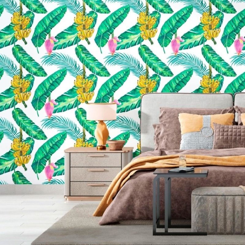 Papel de Parede Adesivo Tropical Bananeira N012059 - Papel na Parede