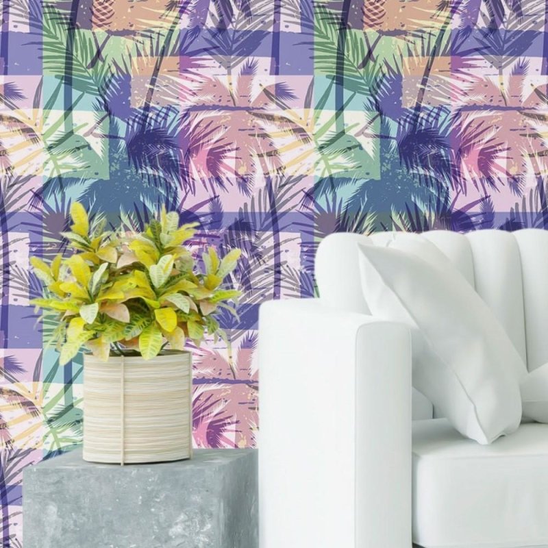 Papel de Parede Adesivo Tropical Colorido N019067 - Papel na Parede